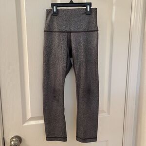 Lululemon Wunder Under High-Rise Crop 21" Leggings Luminosity Foil Print Size 2